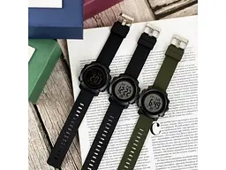 Наручний годинник чоловічий 1426BKBK All Black Skmei acs0030748 - мініатюра 4
