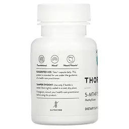 Фолієва кислота Thorne 5-MTHF 15 мг 30 капсул - мініатюра 3