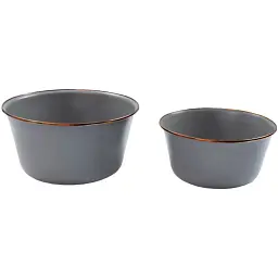 Набір Barebones Mixing Bowl/Enamel 2 миски slate grey - мініатюра 3