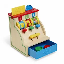 Розвиваюча іграшка Melissa&Doug Перший дерев'яний касовий аппарат (MD3378) - мініатюра 4
