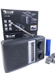 Радіоприймач акумуляторний Golon ICF-2 BT /USB+SD