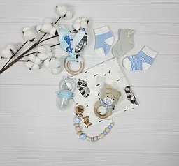 Букет з пелюшок для немовлят A.L.Babybox Панда індіанець 2 16 од. (BU 26527024) - мініатюра 10