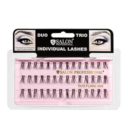 Пучкові вії для нарощування подвійні Salon Duo Flare Individual Lashes MIX