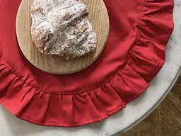 Серветка сервірувальна з рюшами Ecotton 43х43 водовідштовхуюча Red (25584) - мініатюра 8