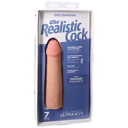Фалоімітатор Doc Johnson The Realistic Cock ULTRASKYN 7 Inch, 17.1 см - мініатюра 8