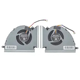 Вентилятори для MSI GP76 GE76 WE76 MS-17K2 MS-17K3 MS-17K4, (12V CPU+GPU 4pin вентилятори, Аналог)