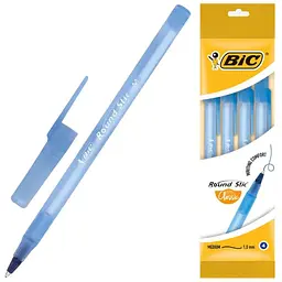 Ручка кулькова "BIC" Round Stic bc944176 Синій (3086123466128)(SC)