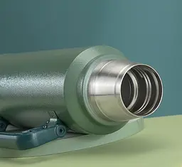Термос OldBro з ручкою 304 Stainless steel ударостійкий зелений 1 л - мініатюра 7