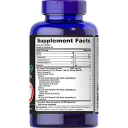 Омега 3-6-9 Puritan's Pride Triple Omega 3-6-9 масло льону бурачника риби 3000 мг 120 капсул (PTP-18520) - мініатюра 2