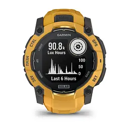 Смарт-годинник Garmin Instinct 3 50 мм Solar Sunburst (помаранчевий) - мініатюра 2