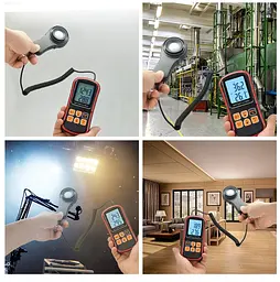 Цифровий люксметр + термометр, USB 200000 Lux BENETECH GM1030C - мініатюра 3