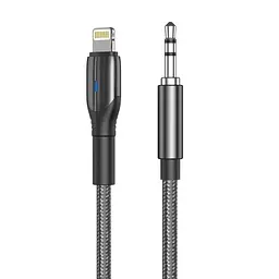 AUX кабель Aspor A232 (3.5мм to Lightning/1.2м)- чорний - мініатюра 4