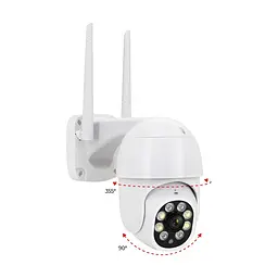 IP PTZ-відеокамера з WiFi 4Mp Light Vision VLC-9248WIA (Tuya) f=3.6mm, ІЧ+LED-підсвічування, з мікрофоном (75-00302) - мініатюра 11