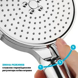 Фільтруюча лійка для душу DROP SPA3F-MULTI120F на 3 режими з вугільним фільтром - мініатюра 6