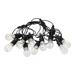 Ретро-гірлянда вулична 10 LED довжина 5 метрів, теплий білий GarlandoPro S14Y - мініатюра 29