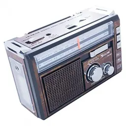 Радіоприймач колонка з радіо та ліхтариком радіо на акумуляторі FM USB MicroSD Golon RX-382 - мініатюра 2