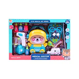Ігровий набір A-Toys «Лікар» зі стетоскопом, окулярами, шприцом, термометром і муляжами ліків 392-8