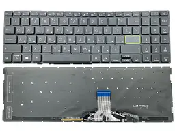 Клавіатура для ASUS X521, X521EA, X521EQ, X521FA, X521FL, X521JQ, X521UA, S533, S533E, S533F (RU Black з підсвічуванням). Оригінал