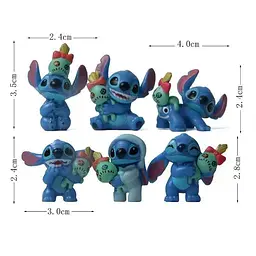 Дитячі фігурки Ліло та Стіч Lilo & Stitch 6 шт - мініатюра 7