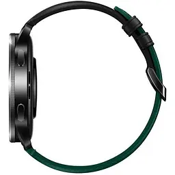 Безель і шкіряний ремінець Sikai для смартгодинника Xiaomi Watch S3/S4 Black-green - мініатюра 8