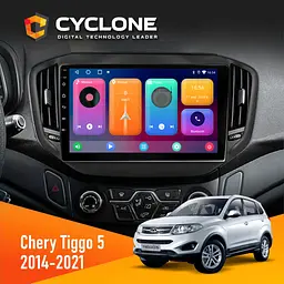 Штатна магнітола Chery Tiggo 5 2016-2021 Cyclone C10-001 2x32 CPL Cyclone (НФ-00008614)
