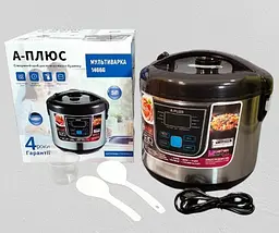 Мультиварка A-Plus 1466G з антипригарною чашею 5 л 10 програм 1000 Вт - мініатюра 4