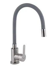 Змішувач для кухні Brinex Pure 015F3 з гнучким виливом Nickel/Grey BRIPUR015F3NKG - мініатюра 5