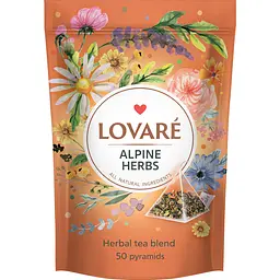 Чай Lovare Alpine herbs у пірамідках 50 шт.