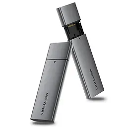 Зовнішня кишеня для SSD M.2 (NVME) M-key USB Type-C 3.2 сіра Vention - мініатюра 3
