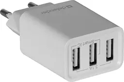 Зарядний пристрій Defender 3xUSB 37W 3.1A білий UPA-31 (83587) - мініатюра 4