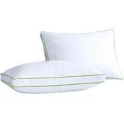Подушка пух Cosas Feather антиалергенна 50x70 см білий (Pillow_50x70_Fluff_BKGreen) - мініатюра 7
