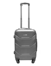 Валіза маленька S ABS-пластик Milano bag 147M 55×38×23см 45л Срібна