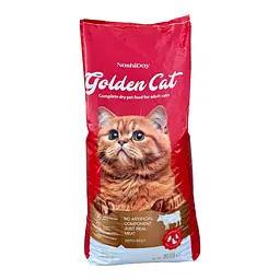 Сухий корм Golden Cat 20 кг для дорослих котів всіх порід з яловичиною