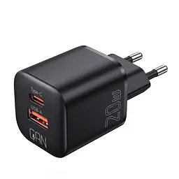 Швидка зарядка iPhone компактний GaN-блок 20 Вт на два порти та нейлоновий кабель USB-C — Lightning
