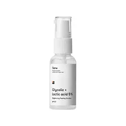 Пілінг для обличчя Sane Brightening Peeling Solution З гліколевою й молочною кислотою 5% 30 мл (4820266830410)
