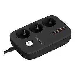 Мережевий фільтр живлення ColorWay CW-CHE34PDB 3 роз/4USB GaN3 Pro (CW-CHE34PDB) - мініатюра 6