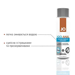 Анальная смазка System Jo Anal H2O Original на водной основе, растительный глицерин, 120 мл - мініатюра 3