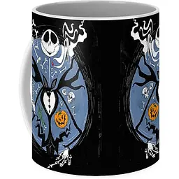 Кухоль GeekLand Кошмар перед Різдвом The Nightmare before Christmas Art 330 мл білий - мініатюра 2