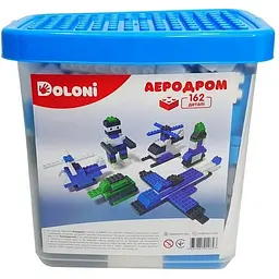 Конструктор Аеродром Doloni 013888/09 в пластиковому боксі 162 деталі