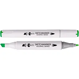 Набір спиртових маркерів Santi Professional SA-55 смарагдово-зелений 6 шт. (390870)