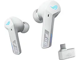 Комп'ютерна гарнітура Asus ROG Cetra True Wireless SpeedNova Moonlight White (90YH03Y0-BTUA10) - мініатюра 2