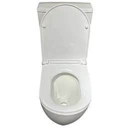Унітаз-компакт ергономічний Koer TT-0201-T3 675x390x860mm система змиву Tornado 3.0 KR5613, Білий - мініатюра 3