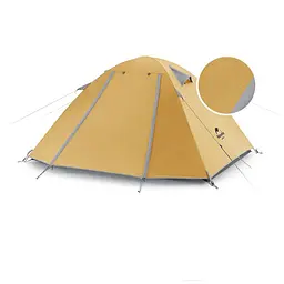 Намет Naturehike P-Series NH18Z022-P 210T/65D двомісний жовтий
