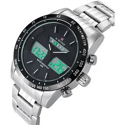 Годинник чоловічий наручний Naviforce Plaza NF9099 Black-White-Black, NF9099 B/W/B (15229) - мініатюра 2