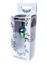 Анальна пробка - Jewellery Multicolour Plug Clear - мініатюра 7