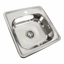 Кухонна мийка з нержавіючої сталі Platinum поліровка 3838 (0,6/160 мм), Polish - мініатюра 3