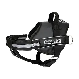Шлея для собак Dog Extreme Police N4 з ліхтариком 70-100 см чорна (07071)