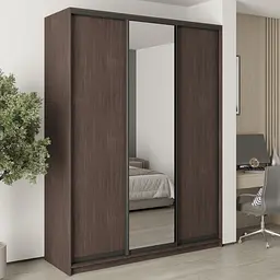 Шафа-купе тридверна MebelStar Стандарт BG 2ДСП/Дзеркало 180x45x240 см Дуб рістрето (MBS-8724)