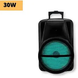 Портативна колонка XPRO MD19-12L валіза 30Вт USB SD FM радіо Bluetooth 1 мікрофон ДУ (MER-15725) - мініатюра 2