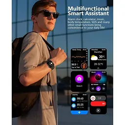 Розумний годинник T98 для чоловіків і жінок 2.04-дюймовий AMOLED-дисплей - мініатюра 4